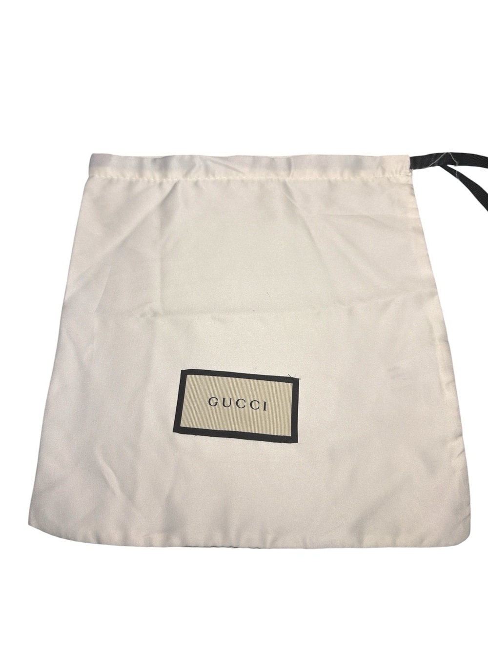 Gucci Small White Satin Drawstring Dust Bag 002588